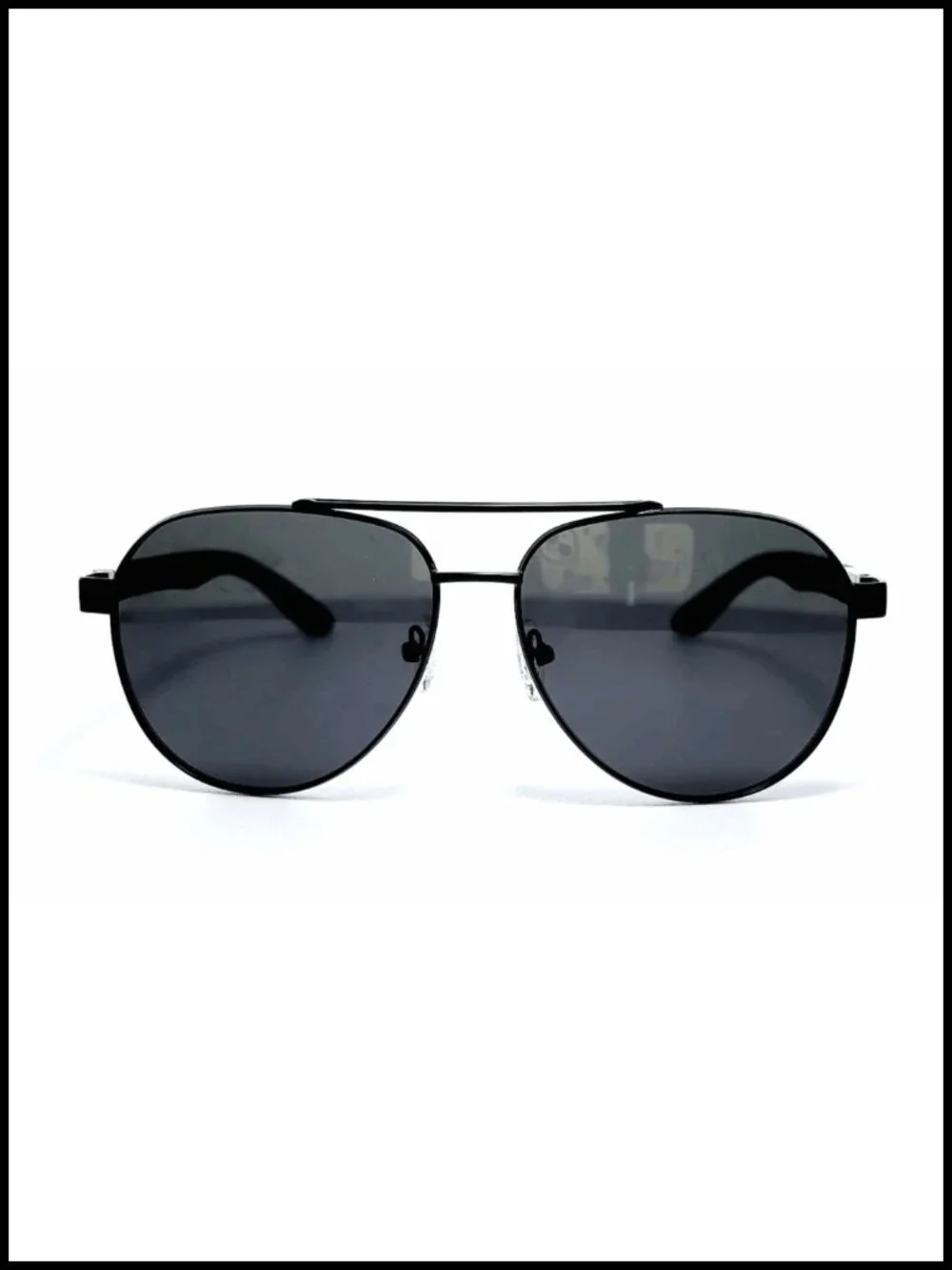 Polarized Aviator Sunglasses Double Bridge UV Protection Teardrop Shades